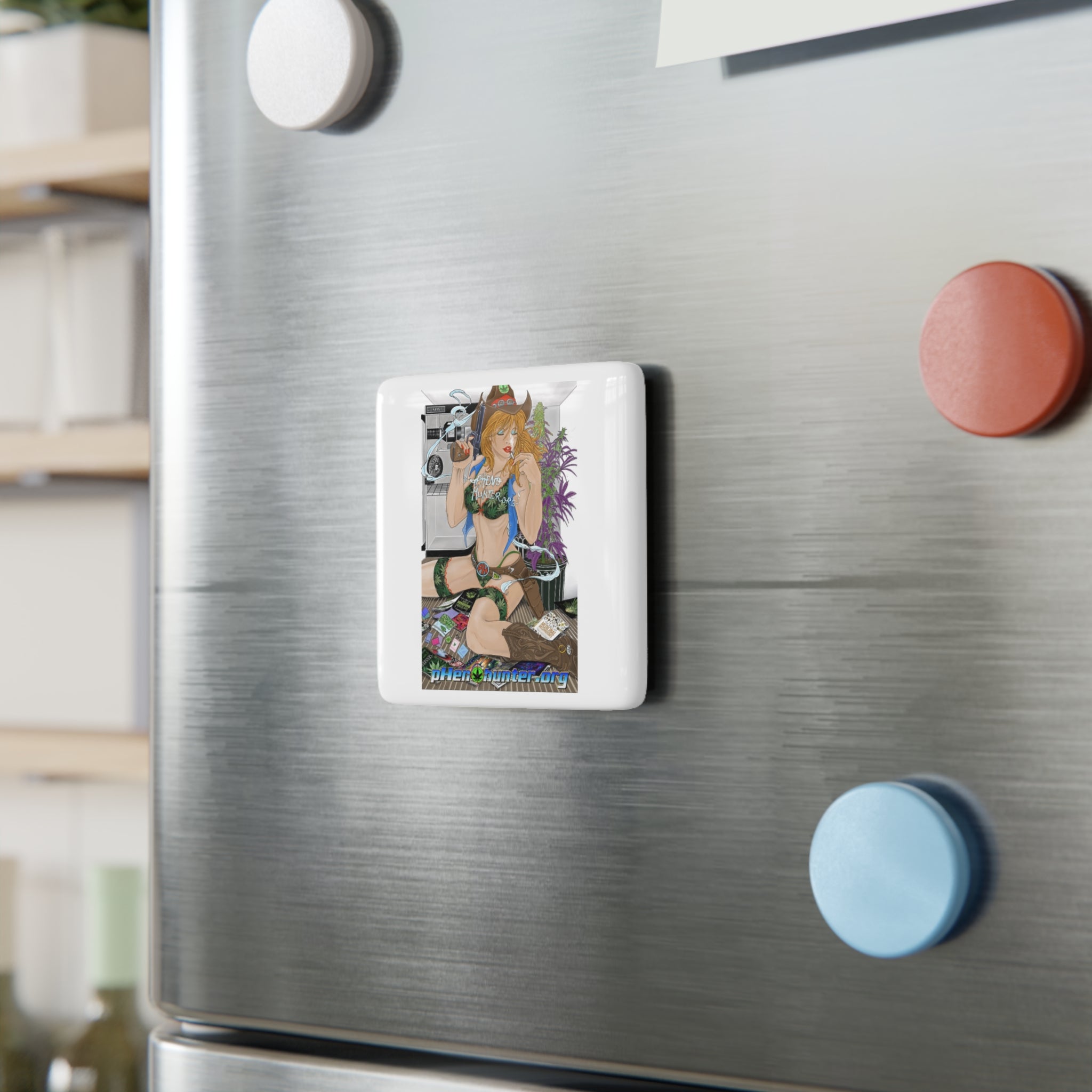 pH "2022 Art Contest Winner" Porcelain Magnet, Square