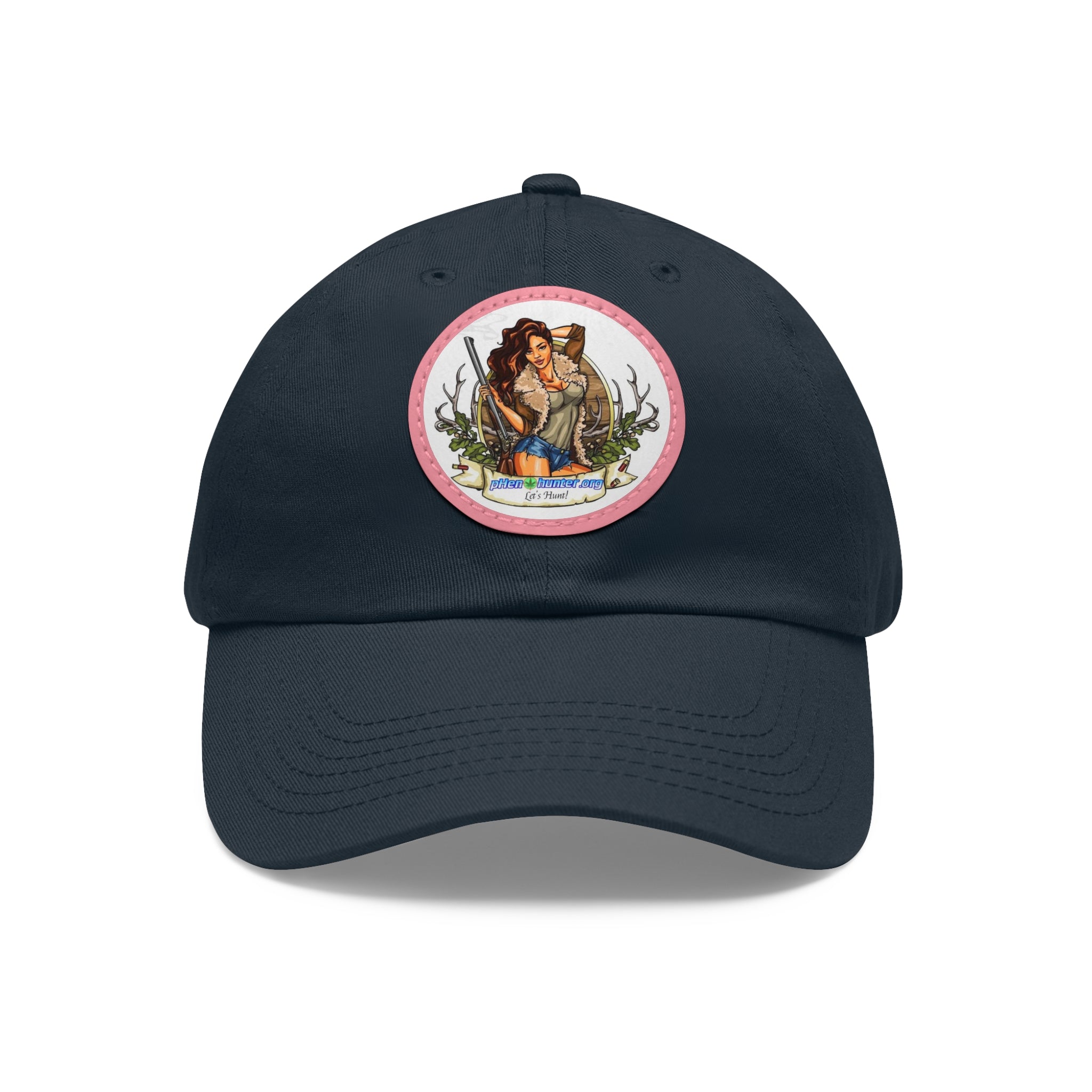 pH Let's Hunt hat with Leather Patch (Round)