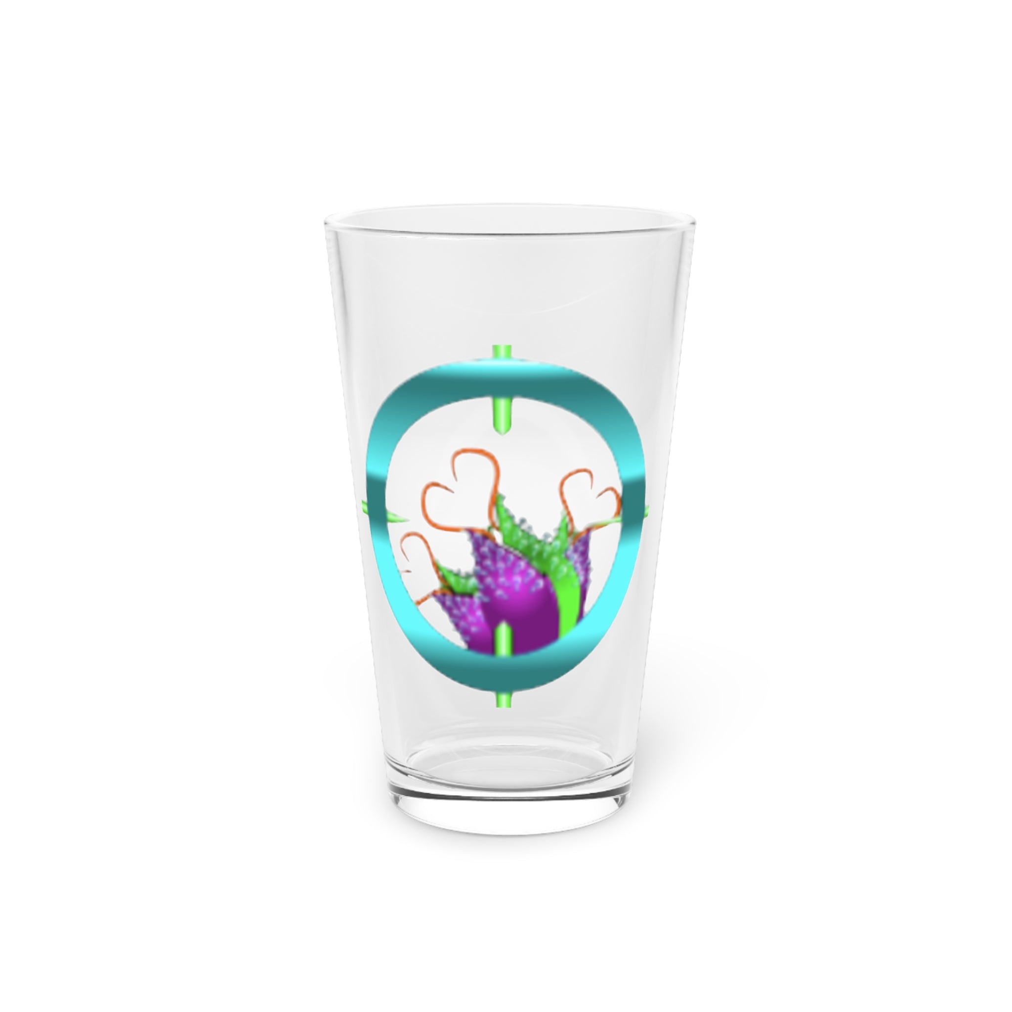 pH Cross-hair #2 Pint Glass, 16oz