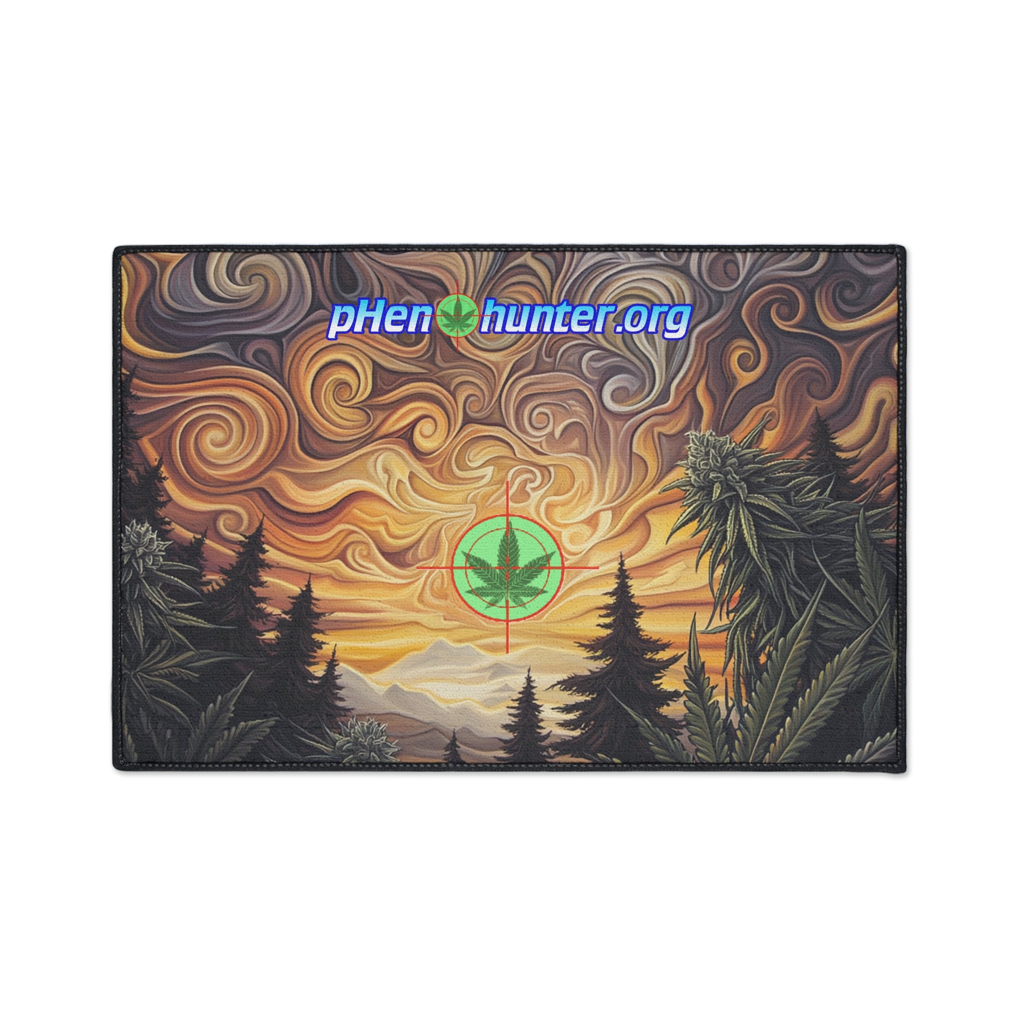 pH Psychedelic Sunset Heavy-Duty Floor Mat