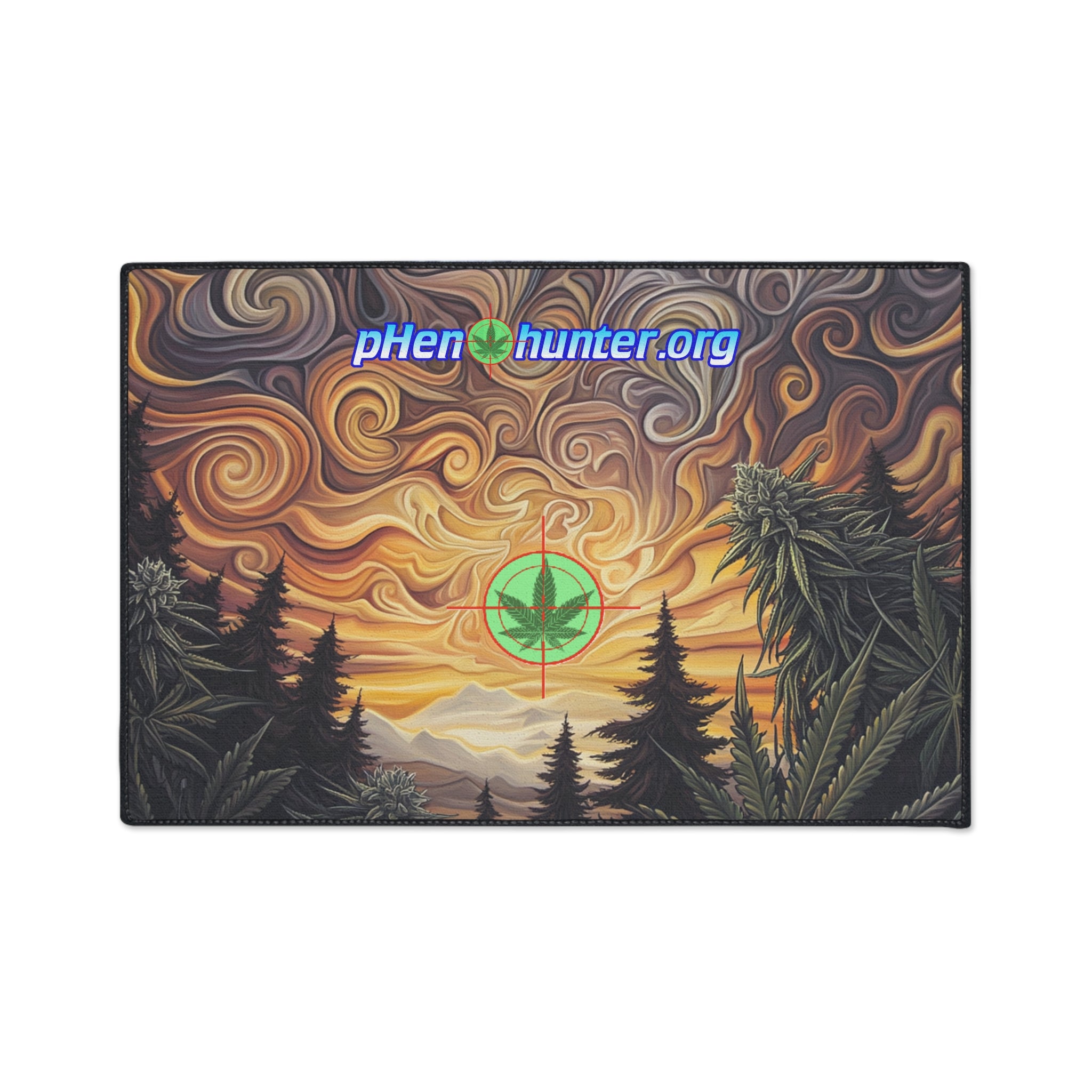 pH Psychedelic Sunset Heavy-Duty Floor Mat