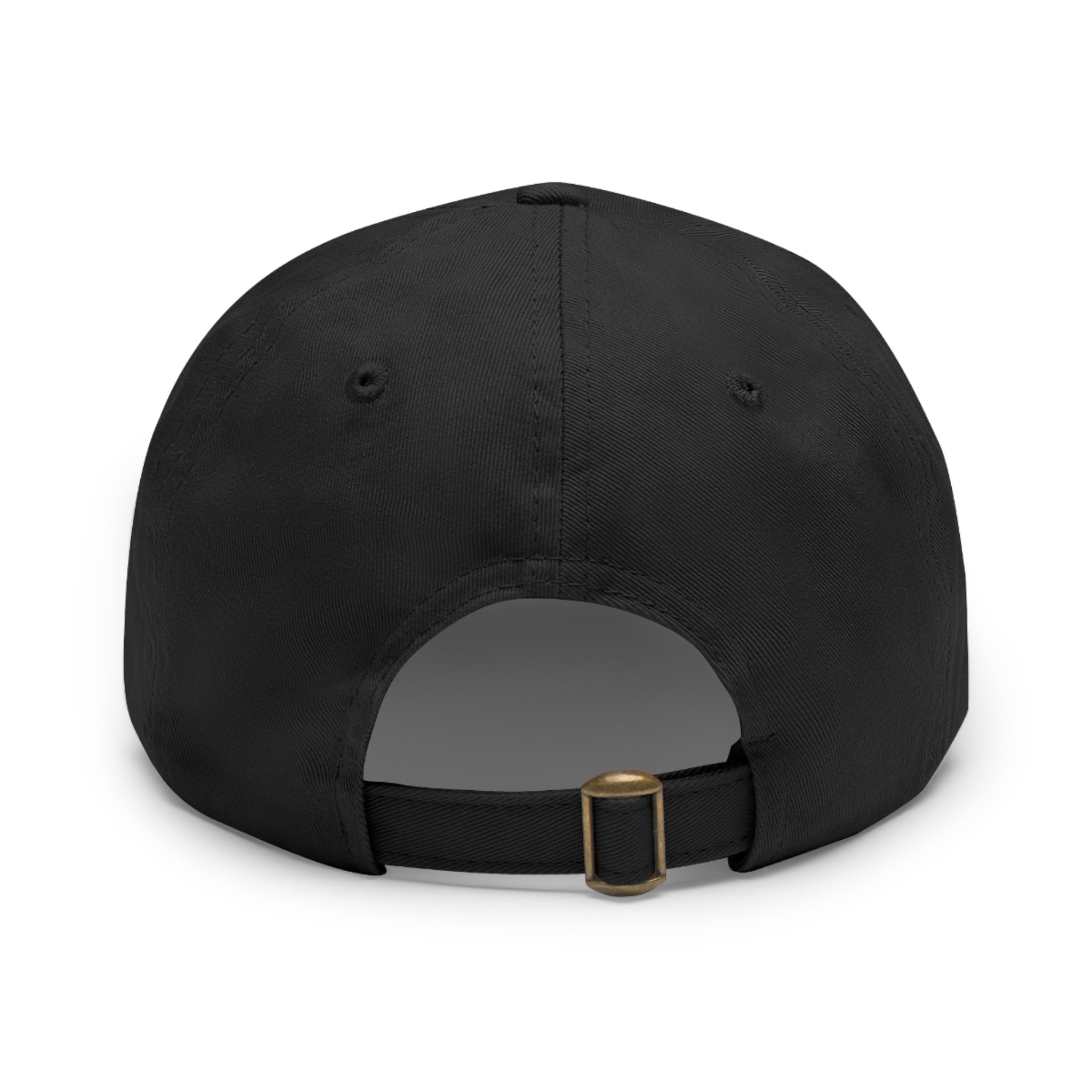 pH art contest cross-hairs hat with Leather Patch (Round)