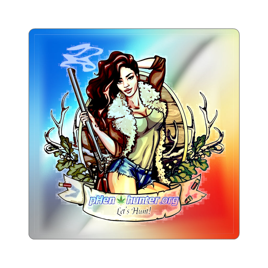 "Let's Hunt" pH Art Holographic Die-cut Stickers