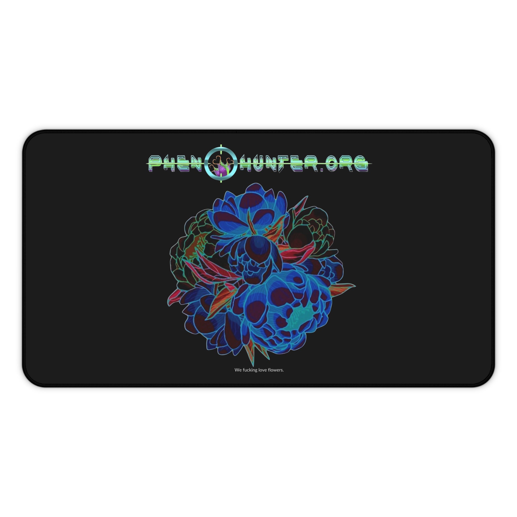 pH Desk Mat "We LOVE Flowers"