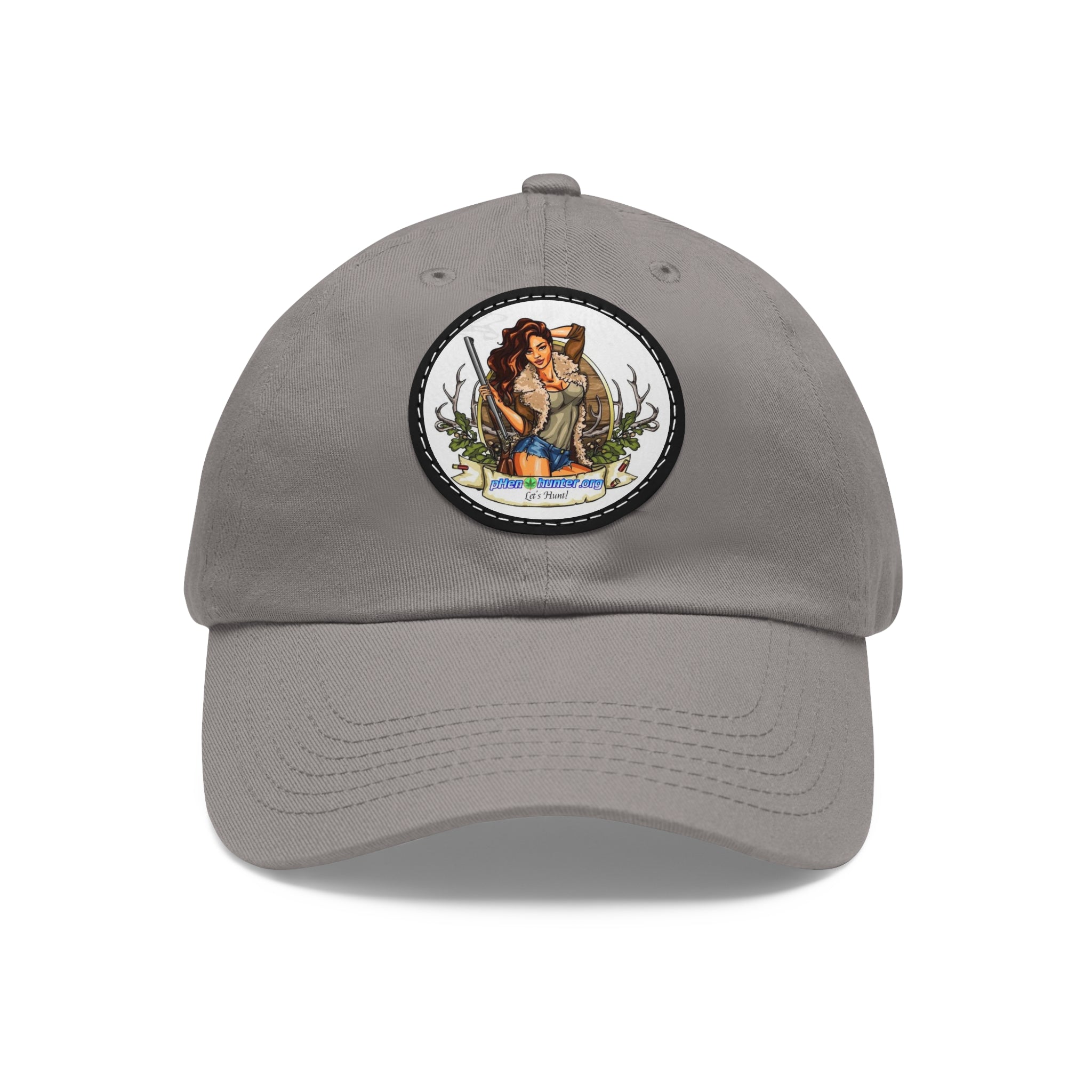 pH Let's Hunt hat with Leather Patch (Round)