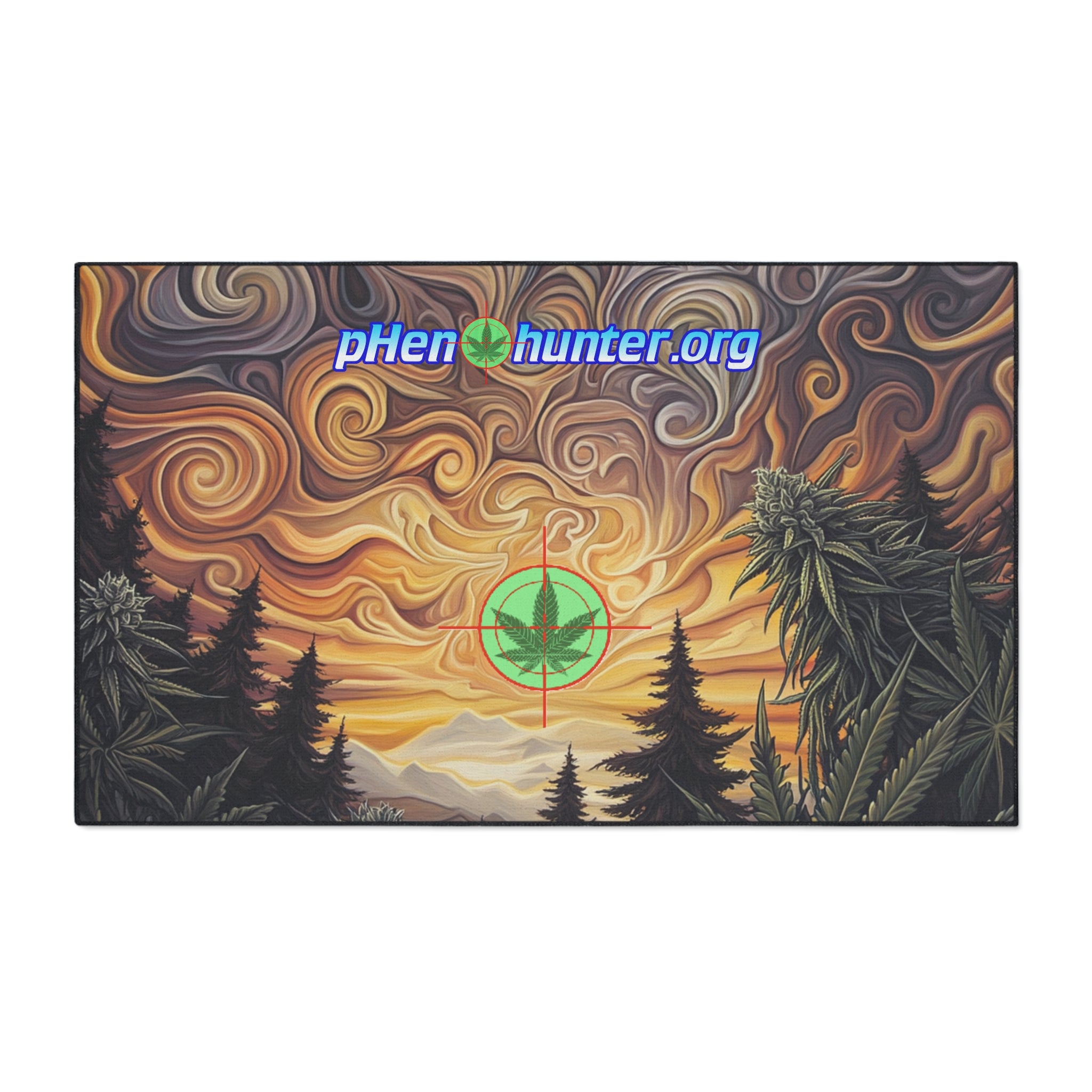 pH Psychedelic Sunset Heavy-Duty Floor Mat