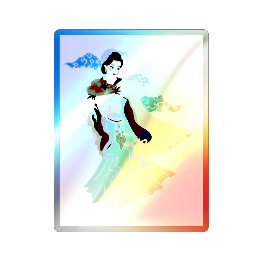 pH Art Holographic Die-cut Stickers "Hemp Maiden Magu""