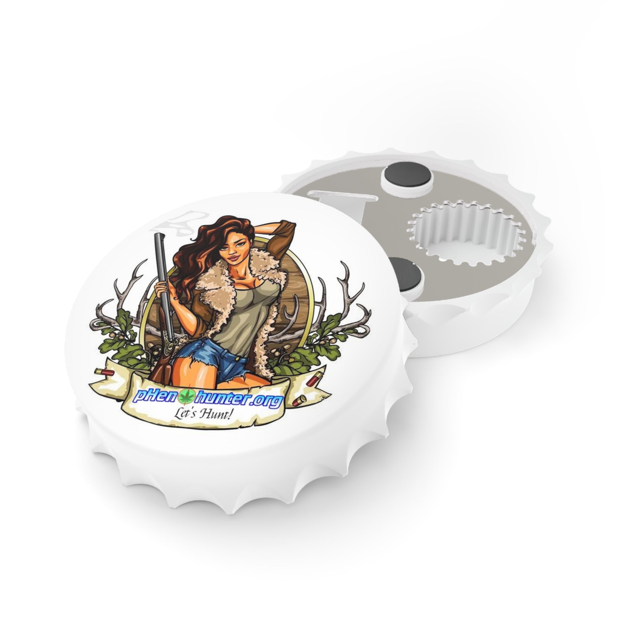 pH Magnetic Bottle Opener "Let's Hunt"