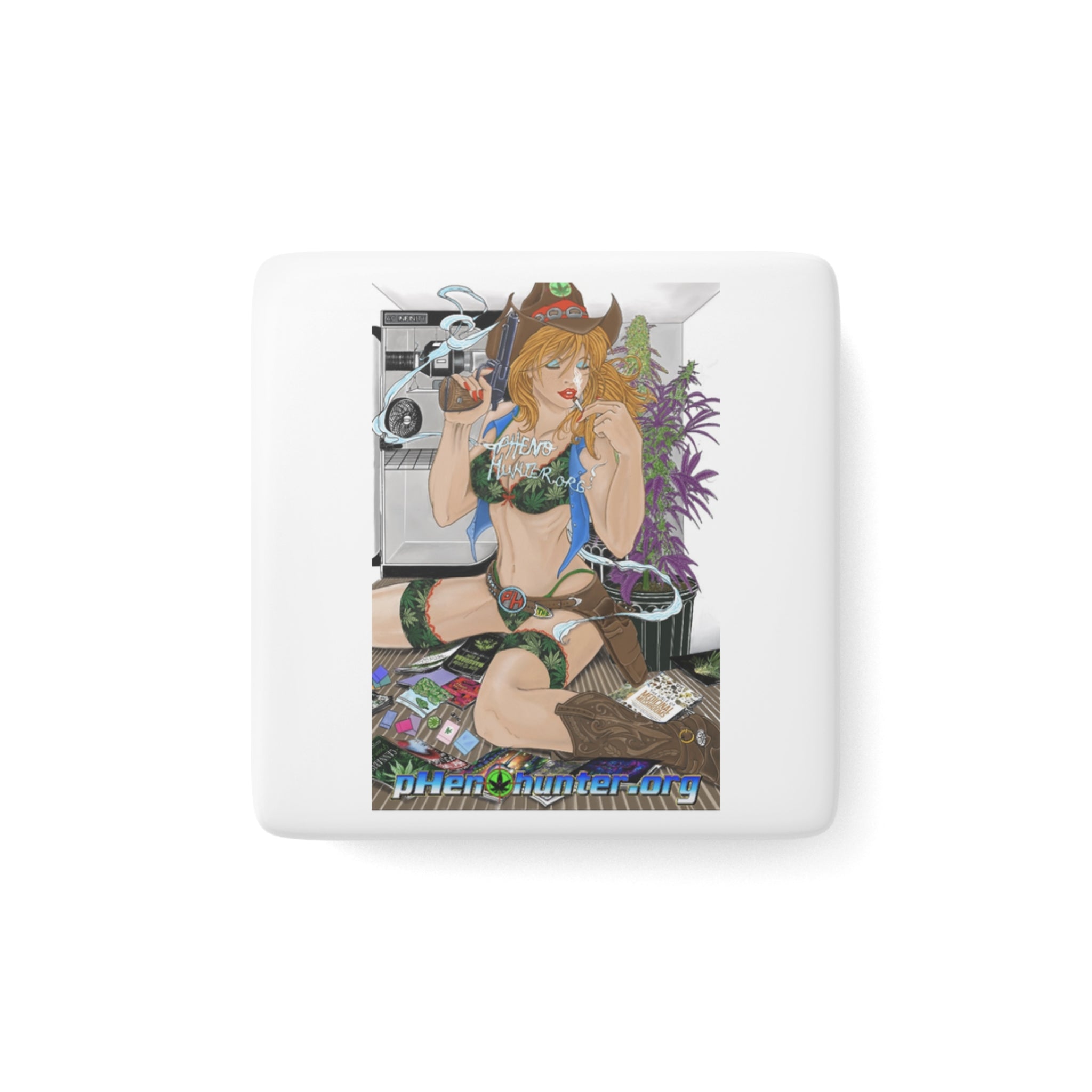 pH "2022 Art Contest Winner" Porcelain Magnet, Square