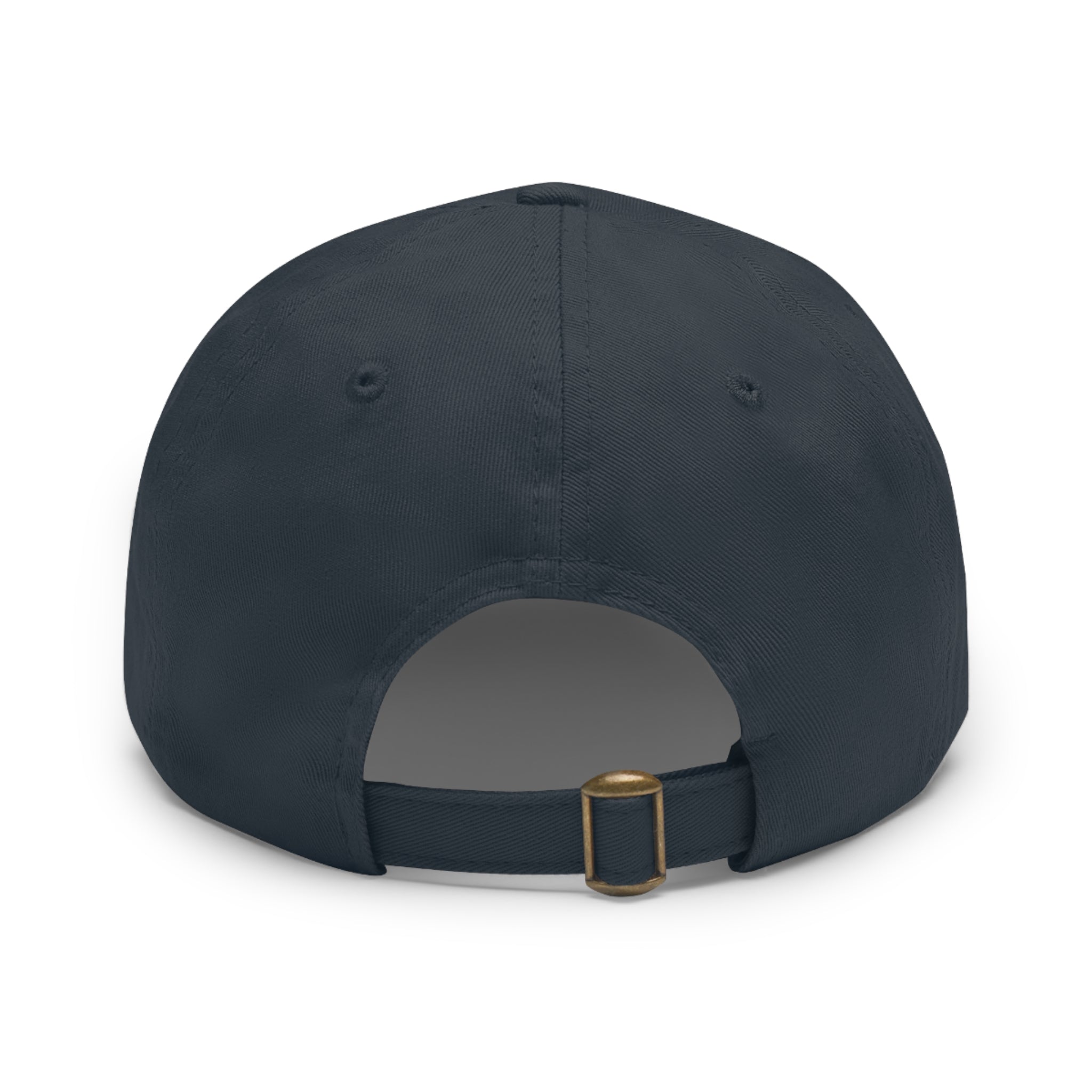 pH art contest cross-hairs hat with Leather Patch (Round)