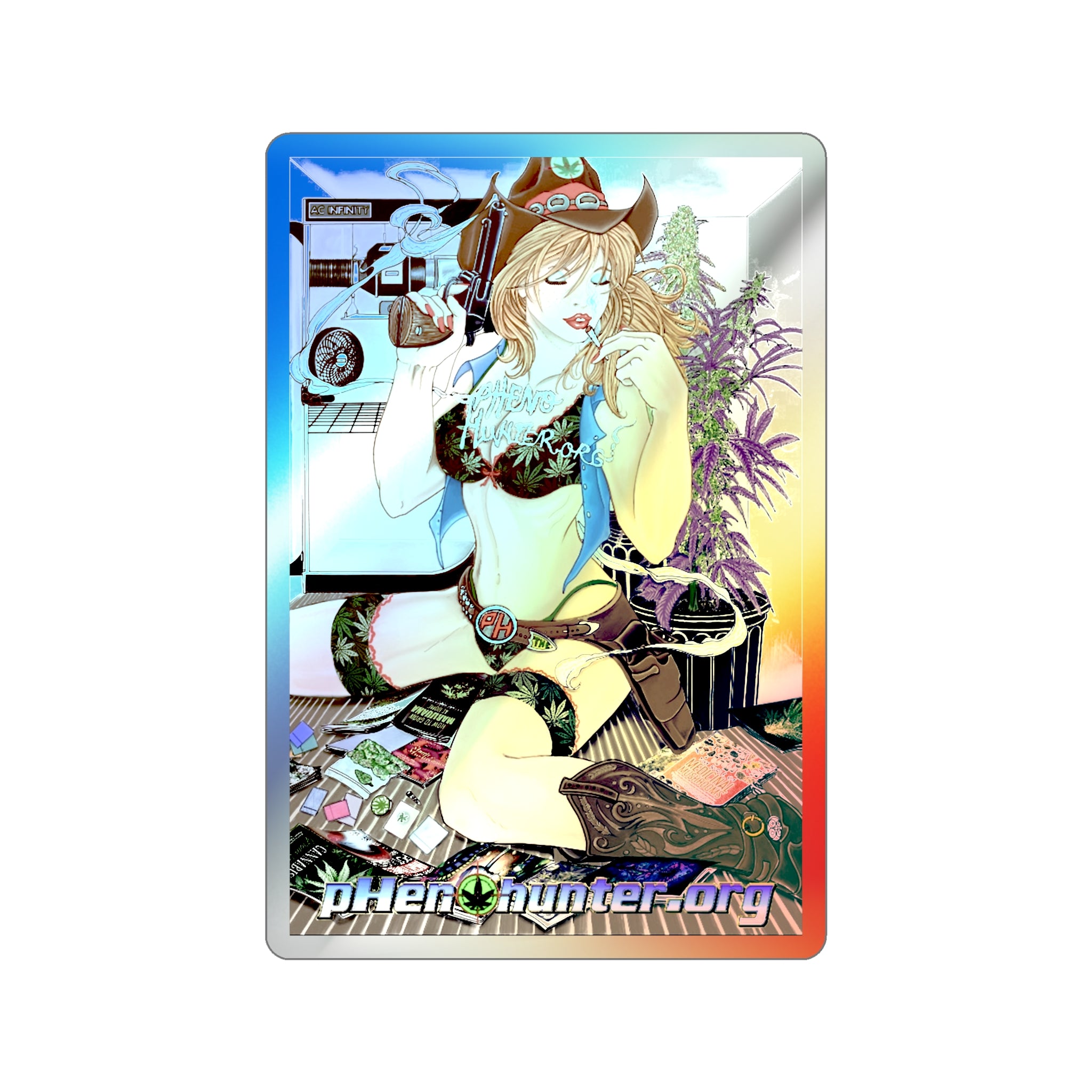 pH Art Holographic Die-cut Stickers "2022 Art Contest Winner"