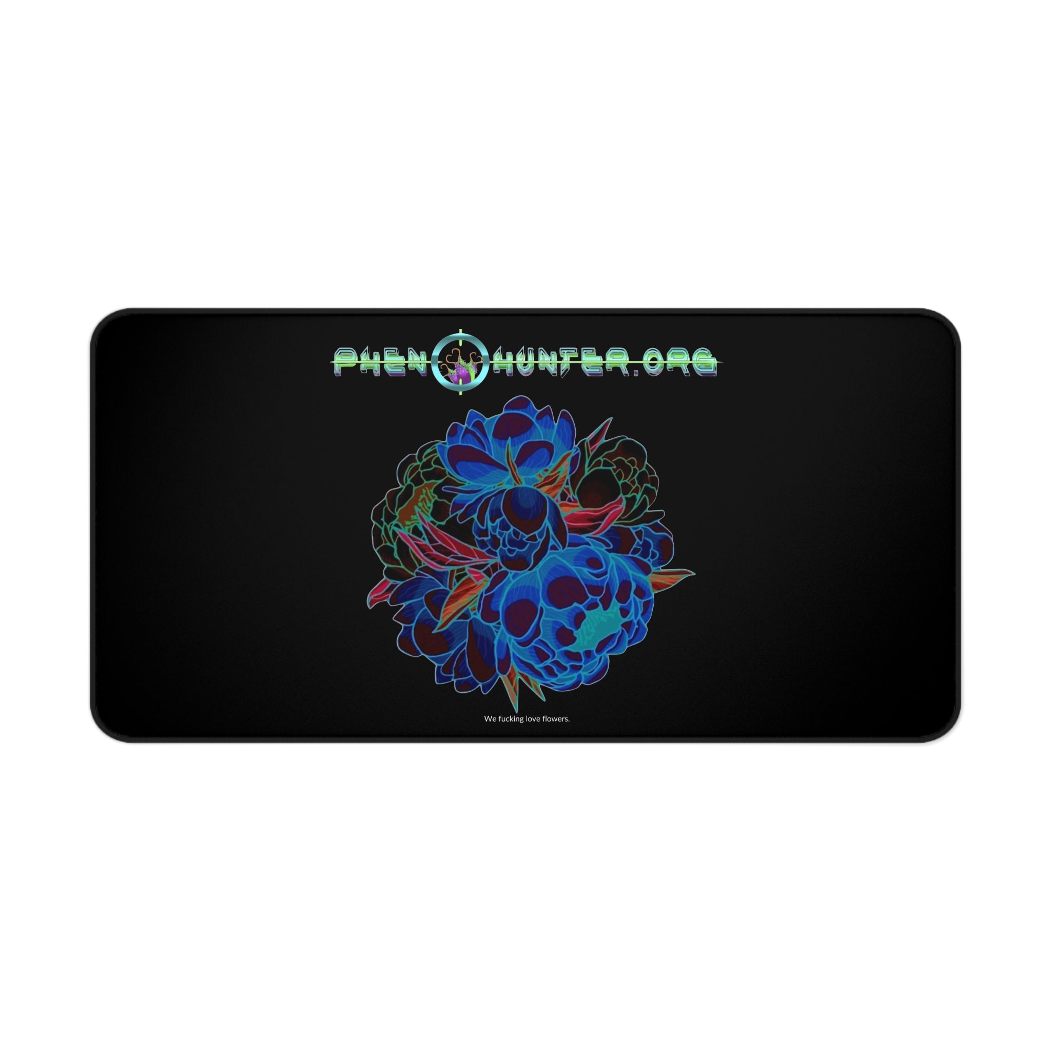pH Desk Mat "We LOVE Flowers"
